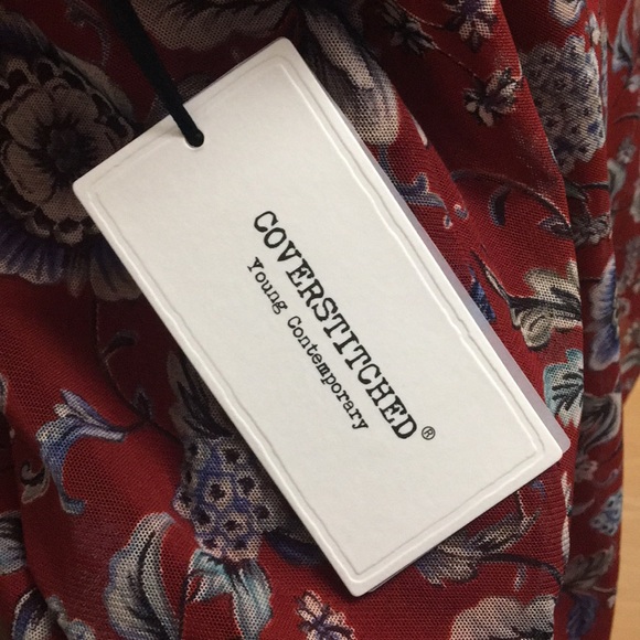 Gorgeous Wine Floral Dress - Picture 5 of 5